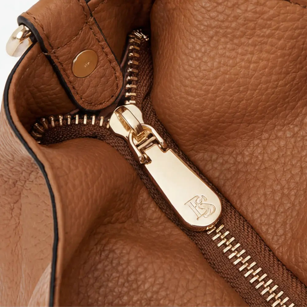 Versatile and Organized Synthetic Leather Hobo Bag