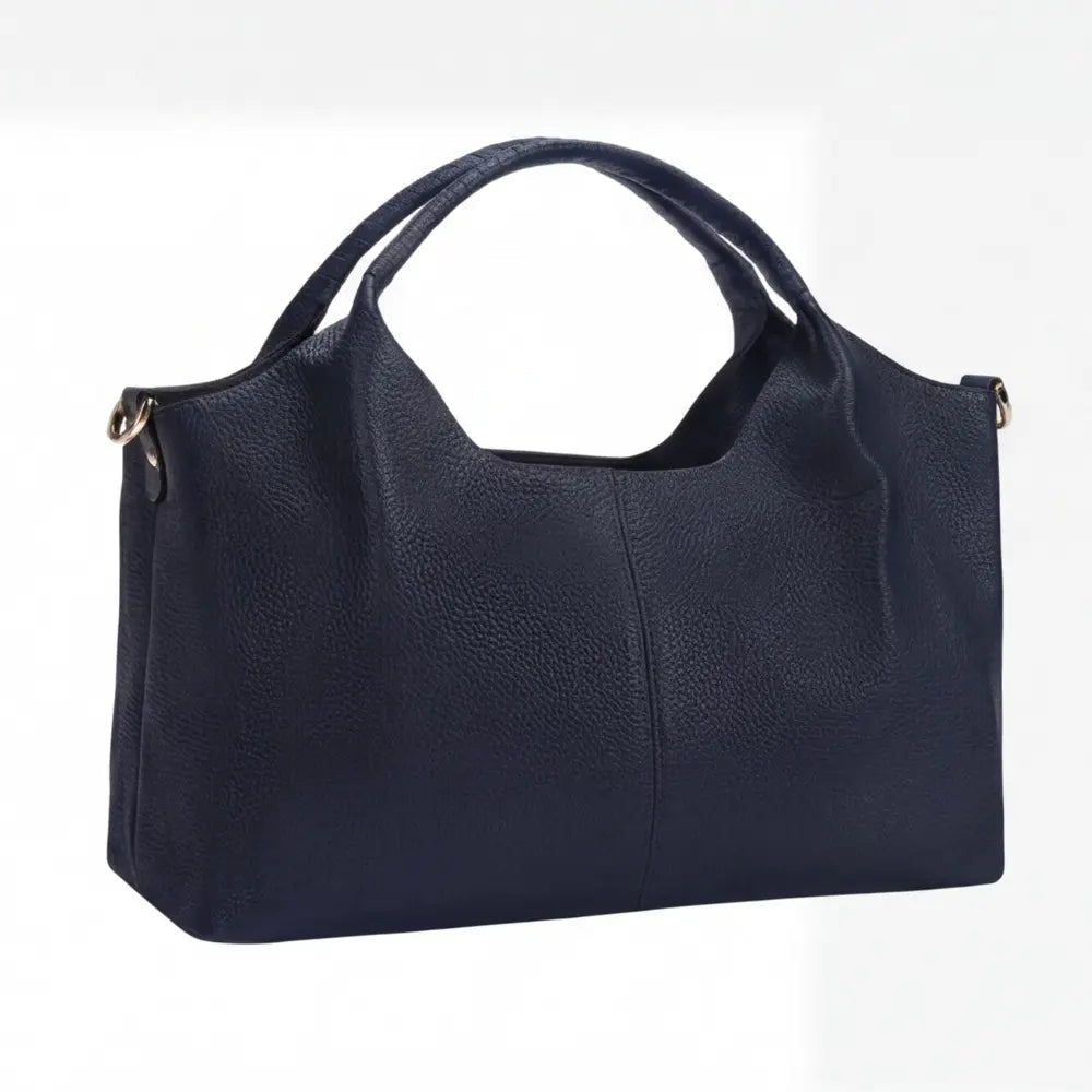 Versatile and Organized Synthetic Leather Hobo Bag