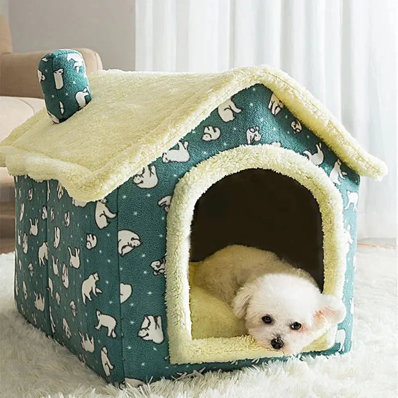 Washable Plush Pet House for Small Dogs and Cats – 4 Styles Available