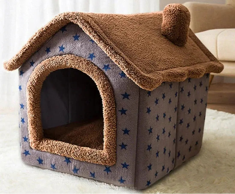 Plush Washable Pet House for Small Dogs and Cats – 4 Design Options