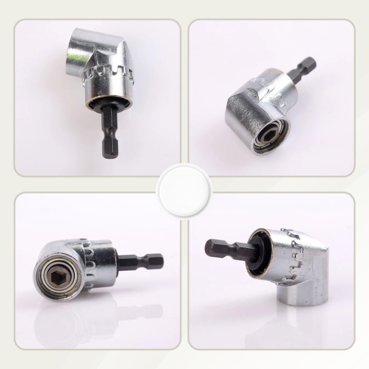 Angle Drill Adapter for Tight Spaces with Magnetic Bit Holder