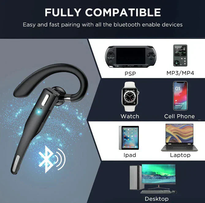 High-Fidelity Bluetooth Headphones with Dual Mic Noise Reduction
