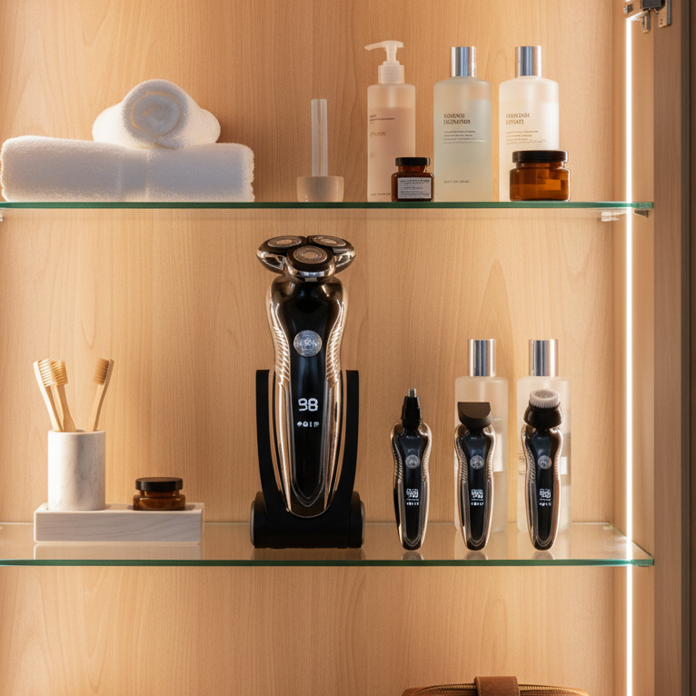 Waterproof Rechargeable Electric Shaver for Wet and Dry Grooming