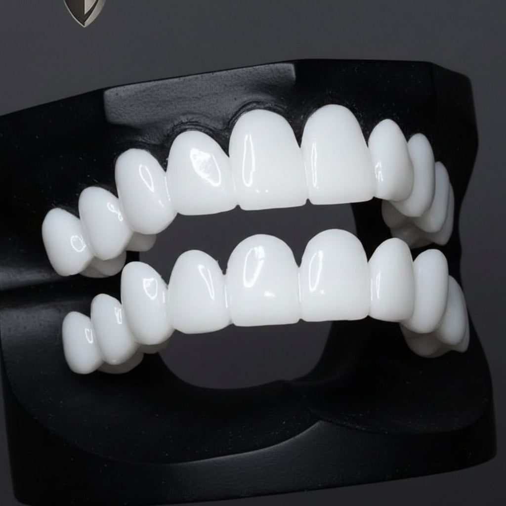 Stylish Dental Enhancer with Bright White Lenses