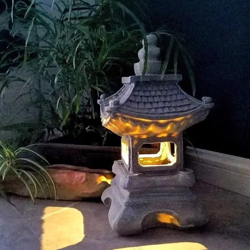 Pagoda-Style Solar Lantern for Garden – Decorative Outdoor Lighting
