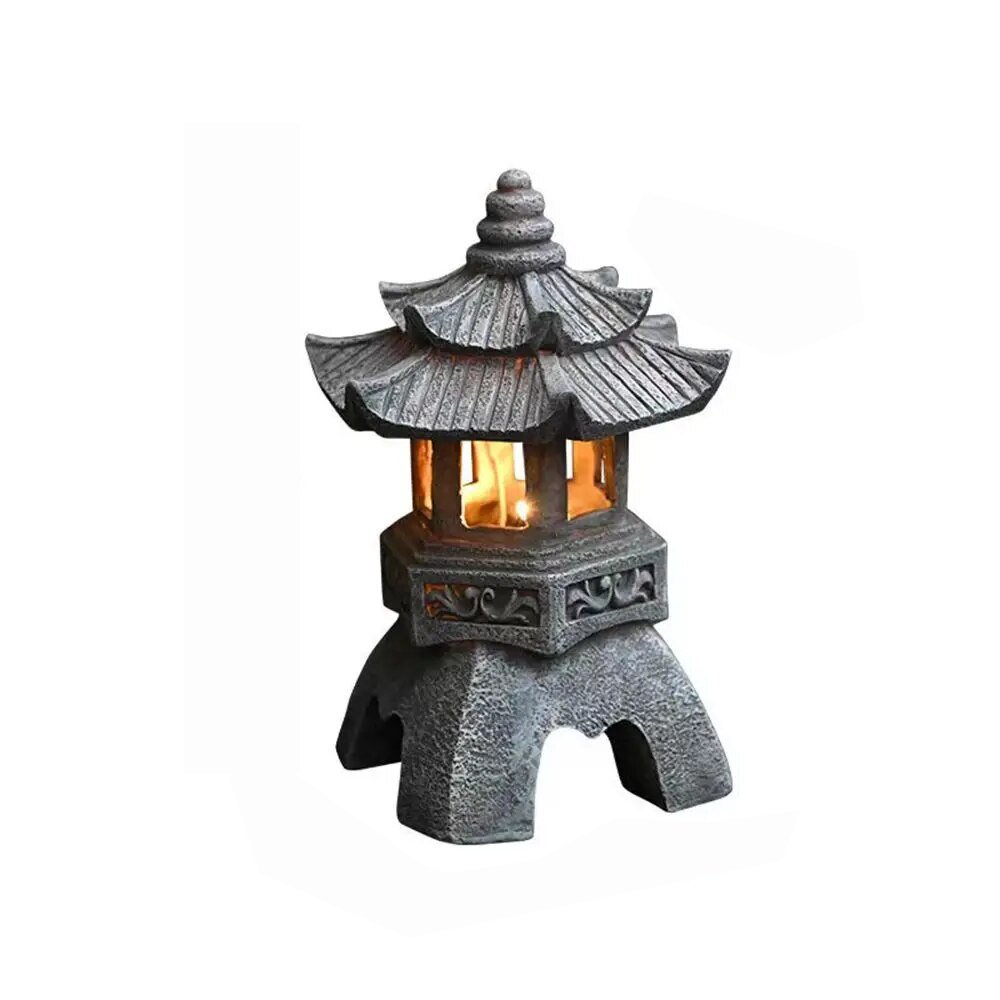 Pagoda-Style Solar Lantern for Garden – Decorative Outdoor Lighting