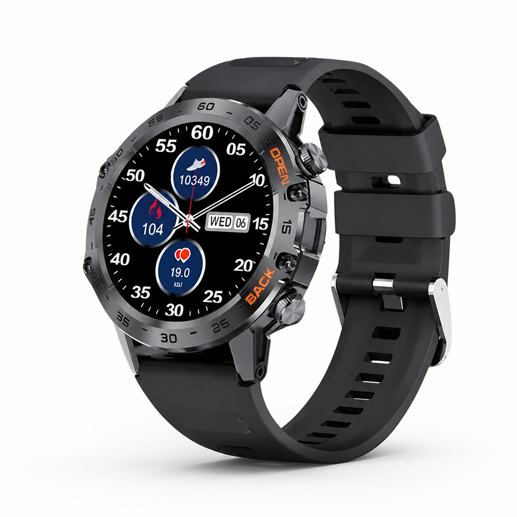 AMOLED Display & Built-In GPS Smartwatch