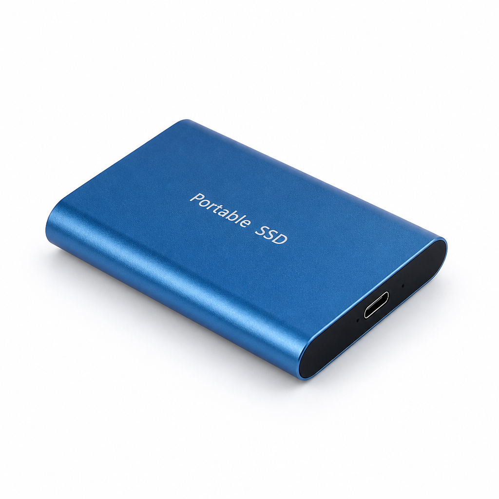 High-Speed 520 MB/s External SSD (USB-C & USB-A)