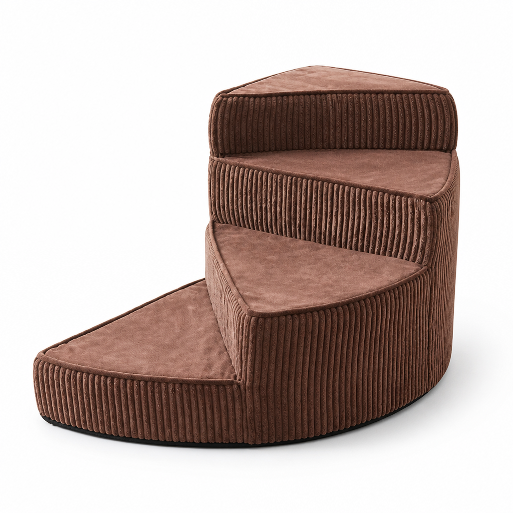 Orthopedic Non-Slip Foam Dog Stairs (Space-Saving)