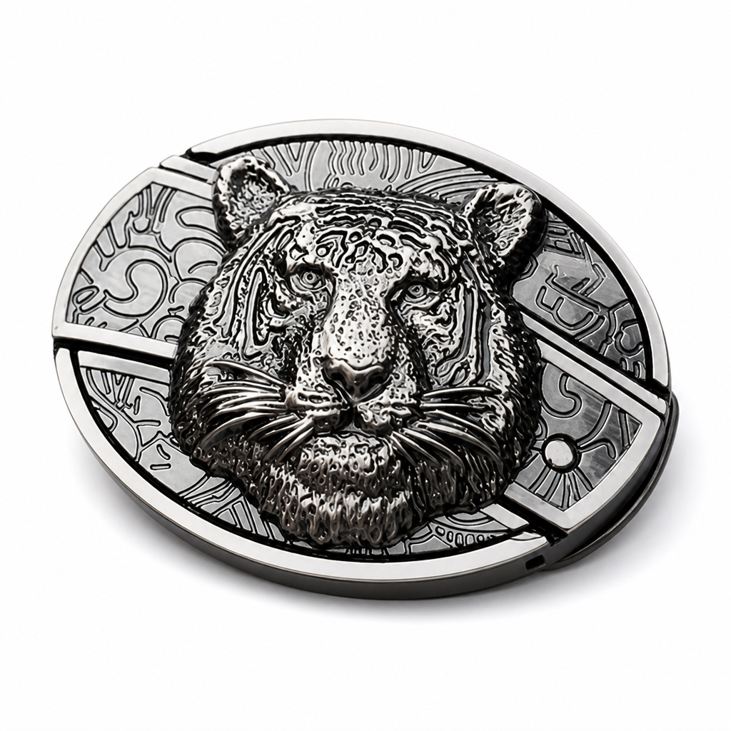 Zinc Alloy Hidden Knife Belt Buckle (Fits 1.5-Inch Belts)