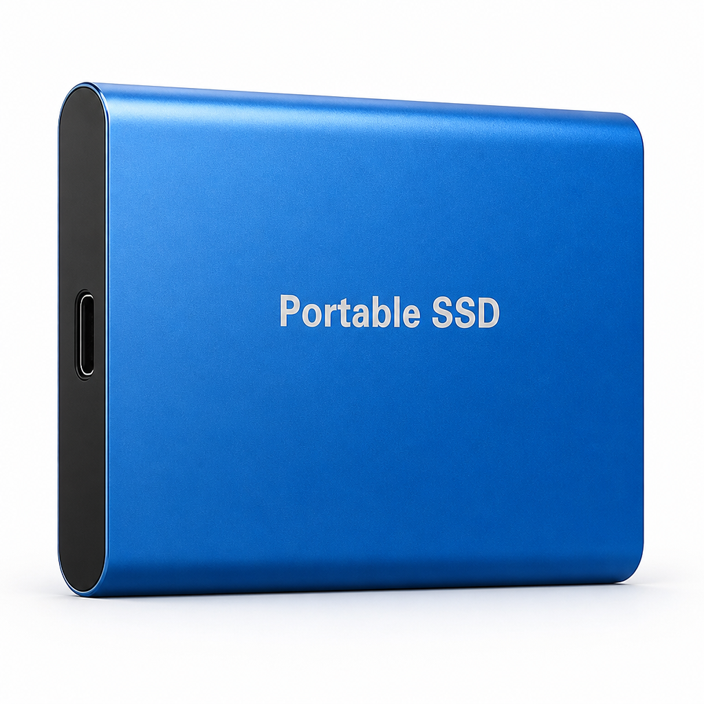 High-Speed 520 MB/s External SSD (USB-C & USB-A)