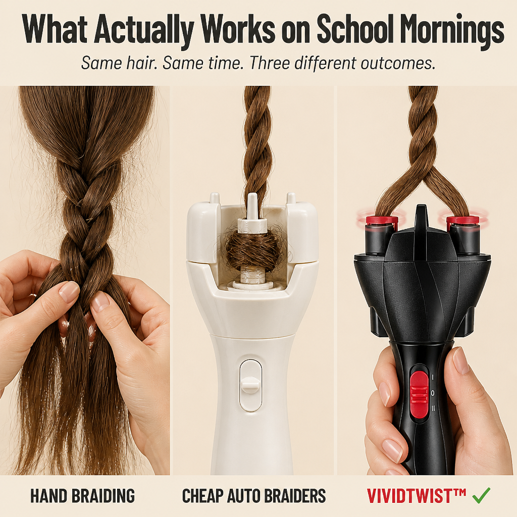 TwistEase™ Electric Braider — Effortless, Pain-Free Braids That Transform Your Mornings