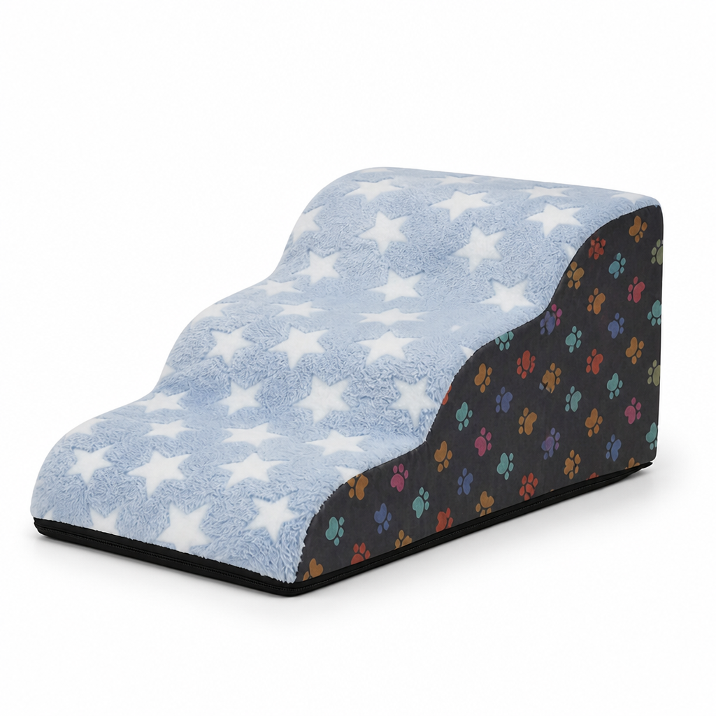 Non-Slip Plush Pet Stairs (2-5 Steps)