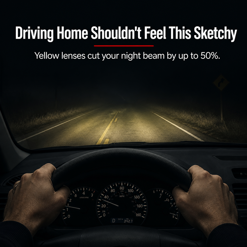 LumaShield™ — Spray to Clear Foggy Headlights Fast, No Sanding or Garage Trips Needed