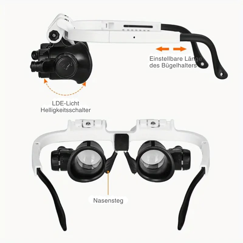 Magnifying Headlight | 8–23x Magnification | LED Lighting | MicroSight Headlamp