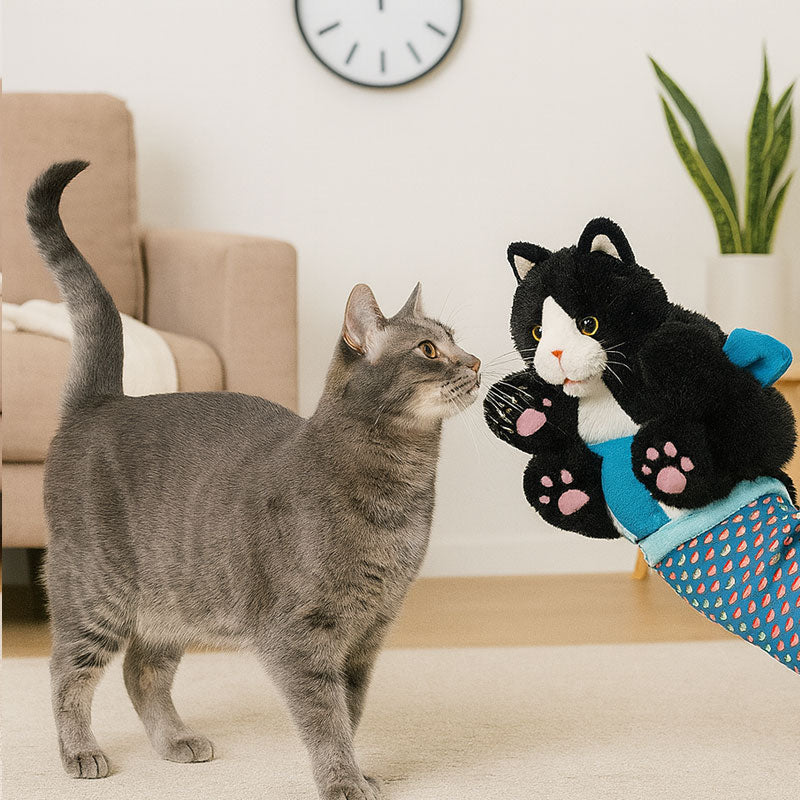 Plush Kitten Play Glove for Cats – Scratch-Resistant Design