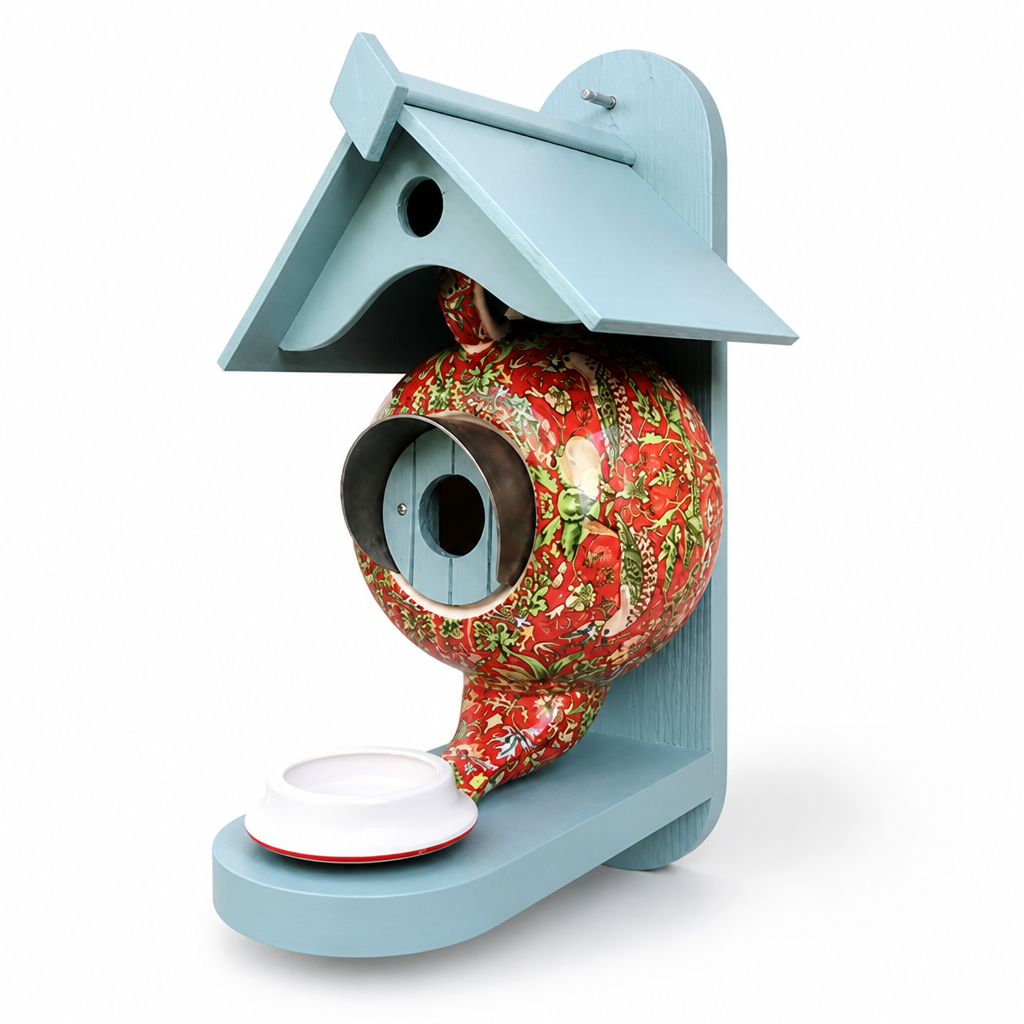 Hand-Painted UV-Resistant Resin Birdhouse (Hanging)
