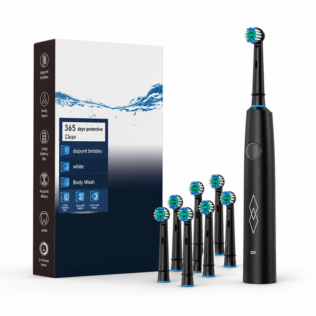 Automatic Deep-Cleaning Rechargeable Soft-Bristle Electric Toothbrush
