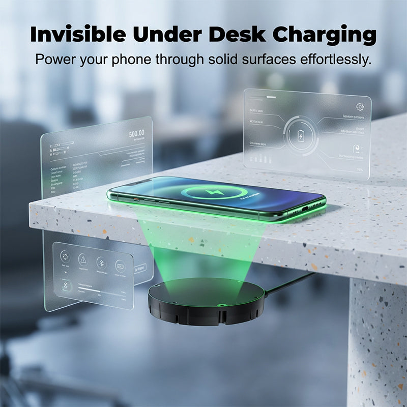 Charging Hub for Under-Desk Setup | Hidden Installation | Drills into Wood and Stone | HiddenVolt