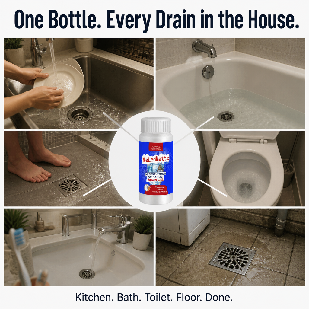 FlowForce™ — Dissolve Hair Blockages Overnight Without Plunging or Needing a Plumber