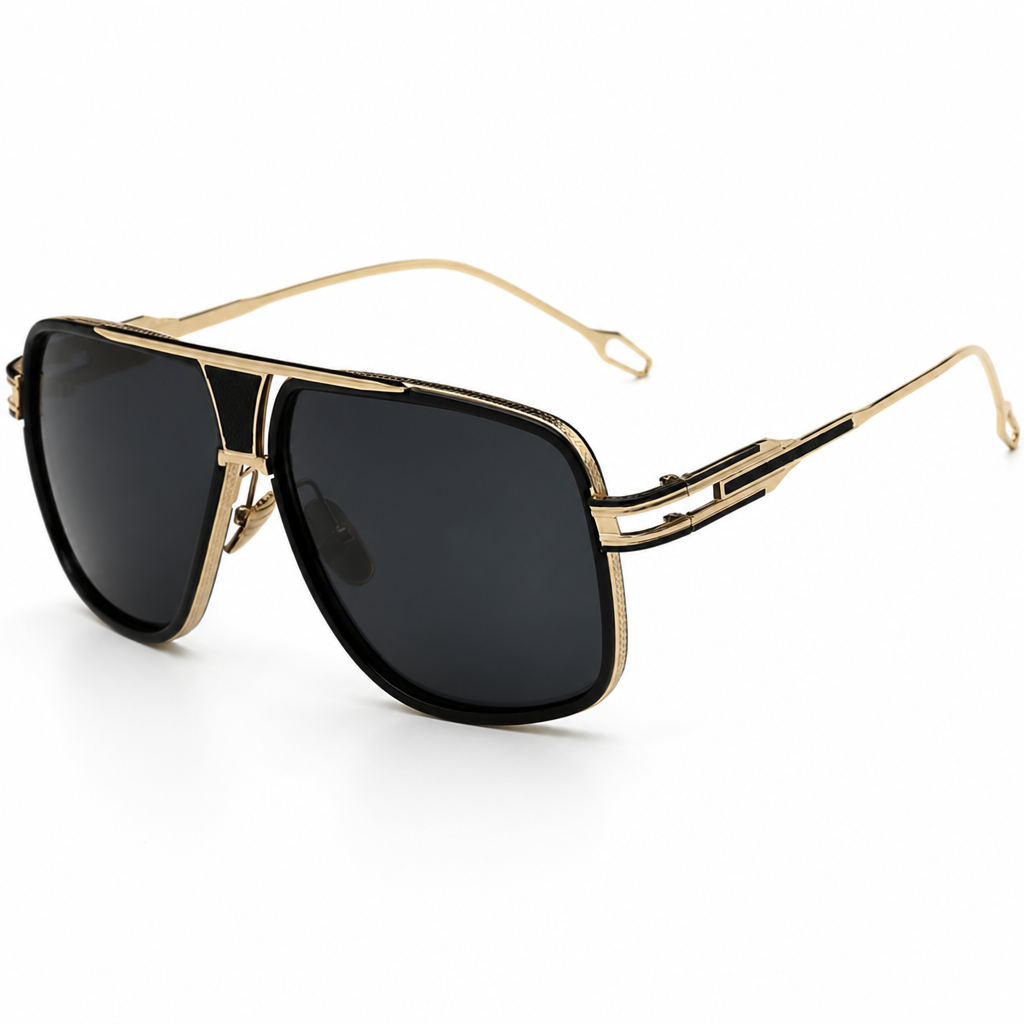 100% UV Protection Lightweight Alloy Aviator Sunglasses