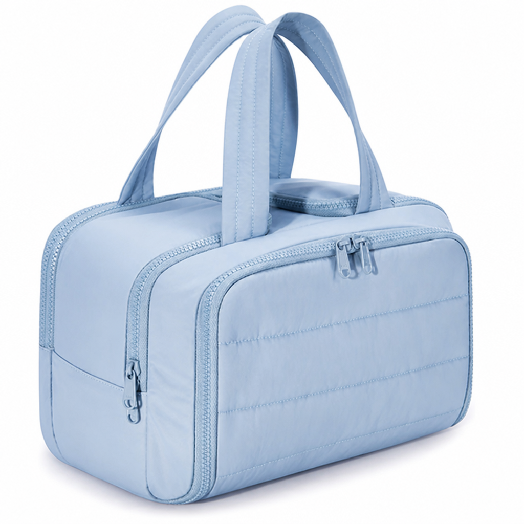 Waterproof-Lined Full-Open Toiletry Organizer
