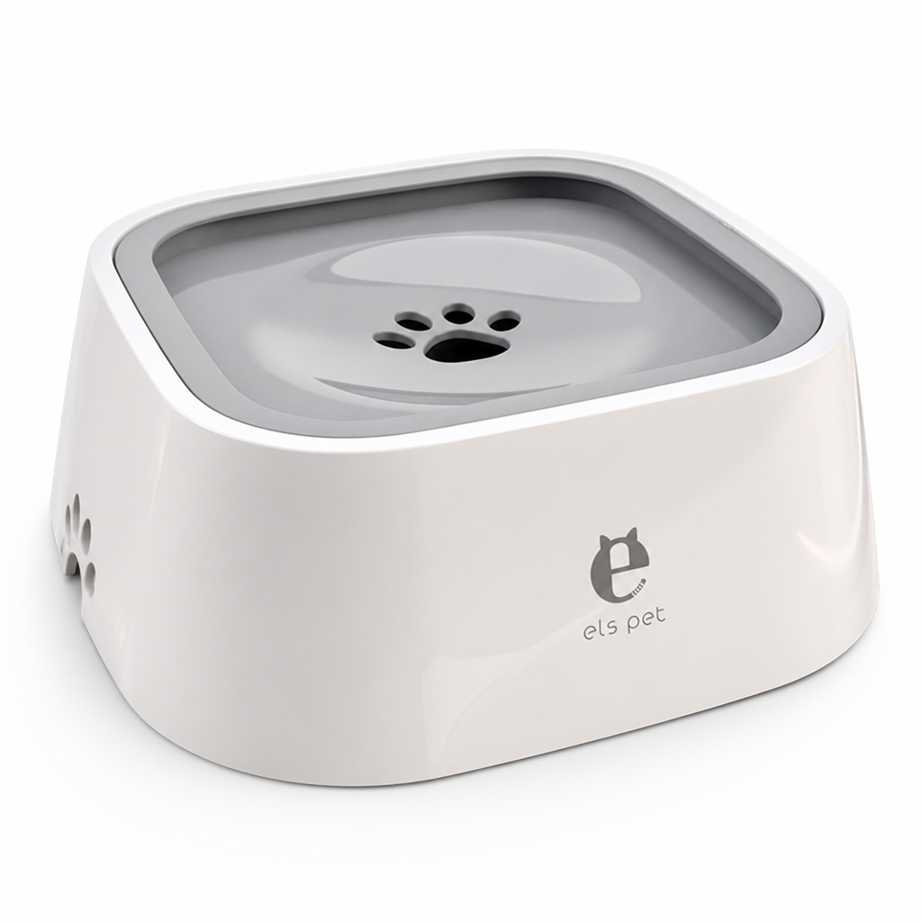 Spill-Proof Floating Rim Dog Water Bowl (Two-Piece)