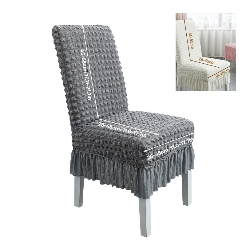 Non-Slip Stretchable Ruffled Chair Covers