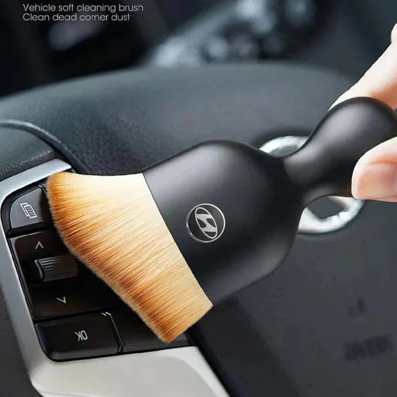 Set of 2 Soft Bristle Brushes for Car Interior Cleaning