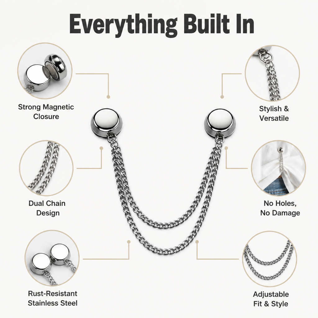 MagnaStyle™ Magnetic Clothing Clips — Transform Your Fit Instantly for Confidence That Turns Heads