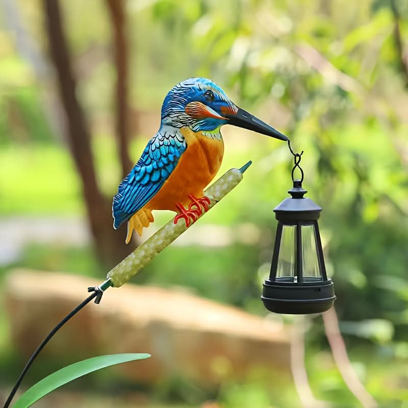 Solar Hanging Light for Garden - Hummingbird Lantern
