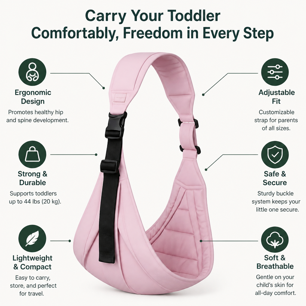 VestaEase™ — Carry Your Toddler Comfortably, Freedom in Every Step