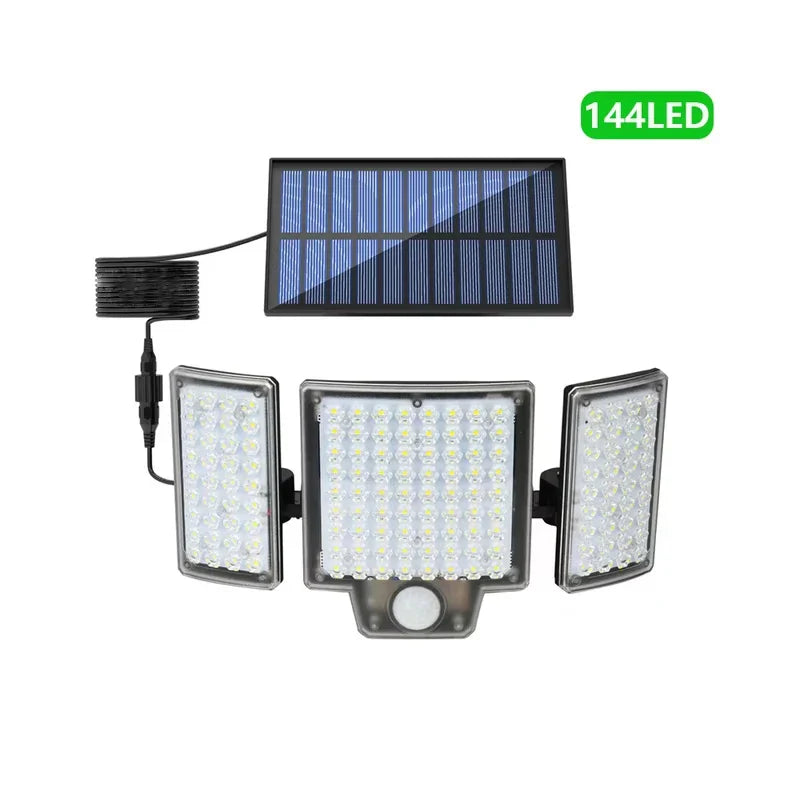 Solar Outdoor Wall Light with Motion Sensor – 106/144/280 LEDs