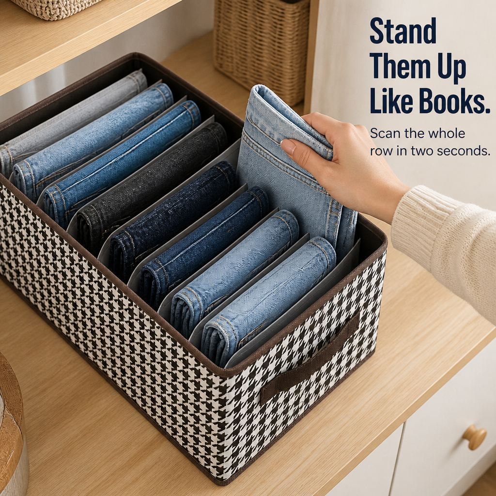 ClothoEase™ — Find Every Pair of Jeans Without Rummaging Through Stacks