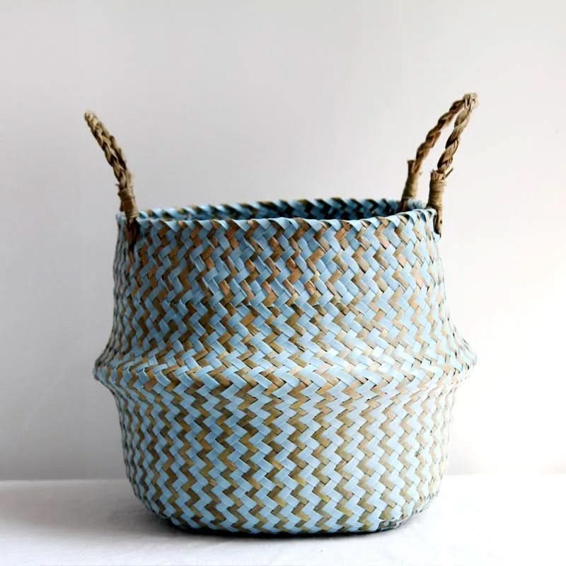 Wicker Storage Basket - Bohemian Style Organizer