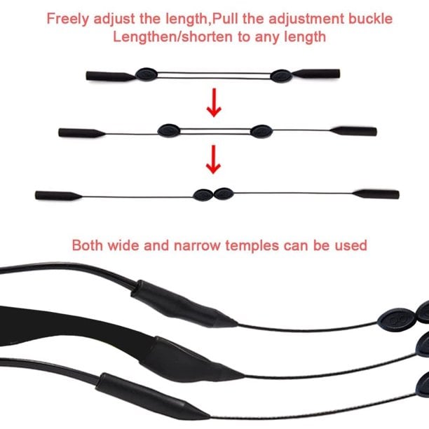 Non-Slip Adjustable Strap for Glasses – Ideal for Sports and Daily Wear