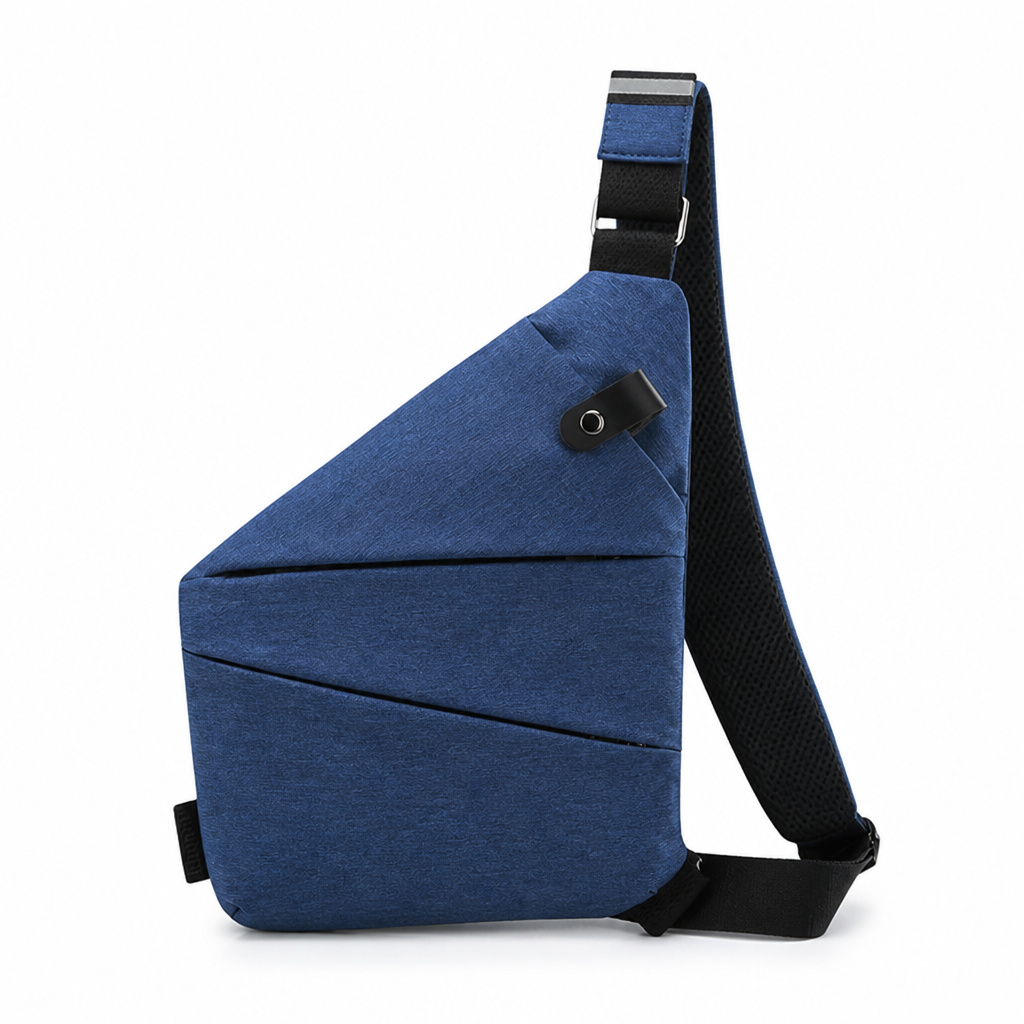 Cut-Resistant Strap & RFID-Blocking Pocket Crossbody Bag