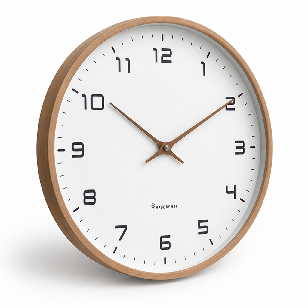 Silent Solid Wood Wall Clock