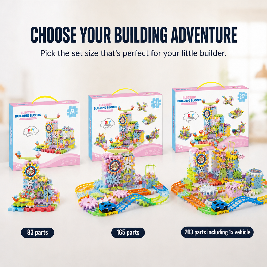 Dynamic GearBuilder™ — Ignite Your Child’s Genius with Every Build and Spin