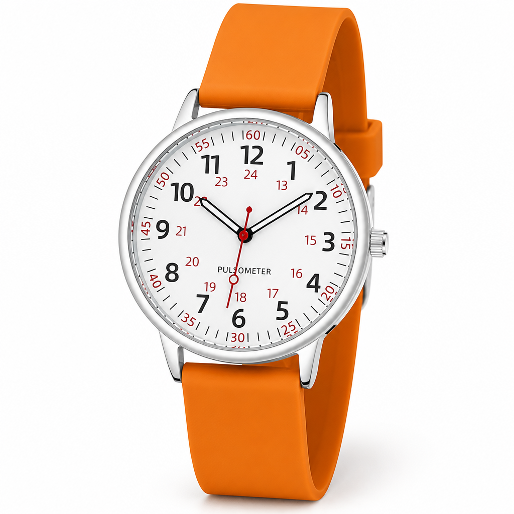 Waterproof Easy-To-Read Nurse Watch (Silicone Band)