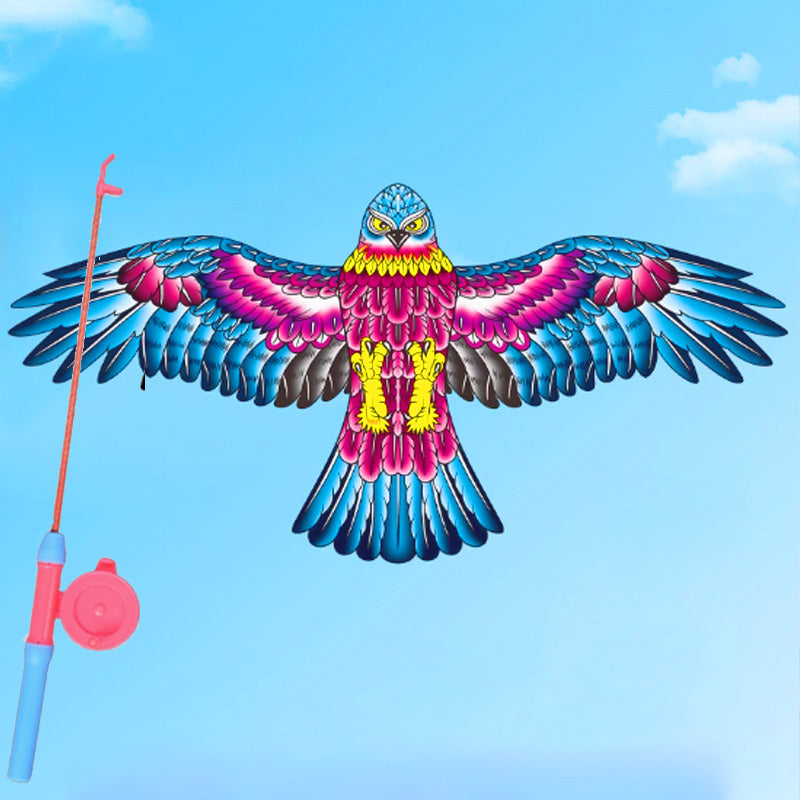 Children's Kite Featuring Fishing Rod Design