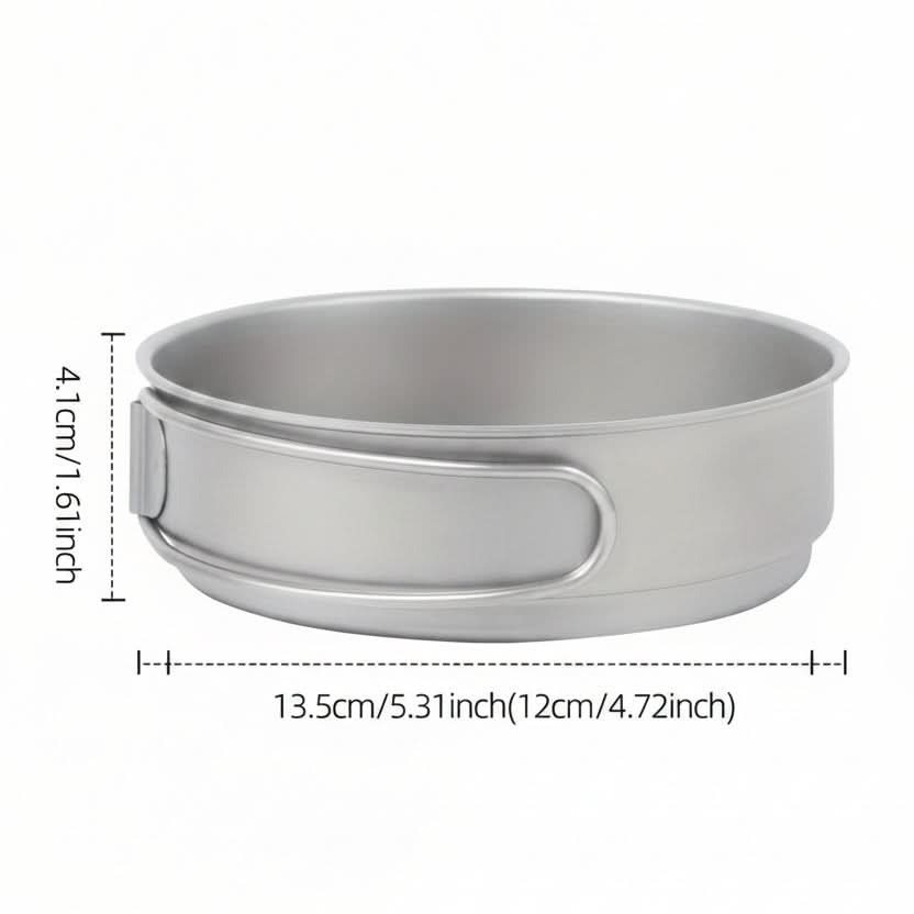 Stainless Steel Cookware Set for Hiking and Picnics - Rust Resistant