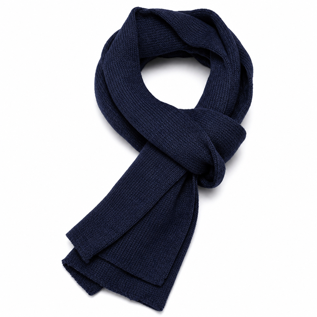 Double-Layer Soft Acrylic Scarf (Men's)