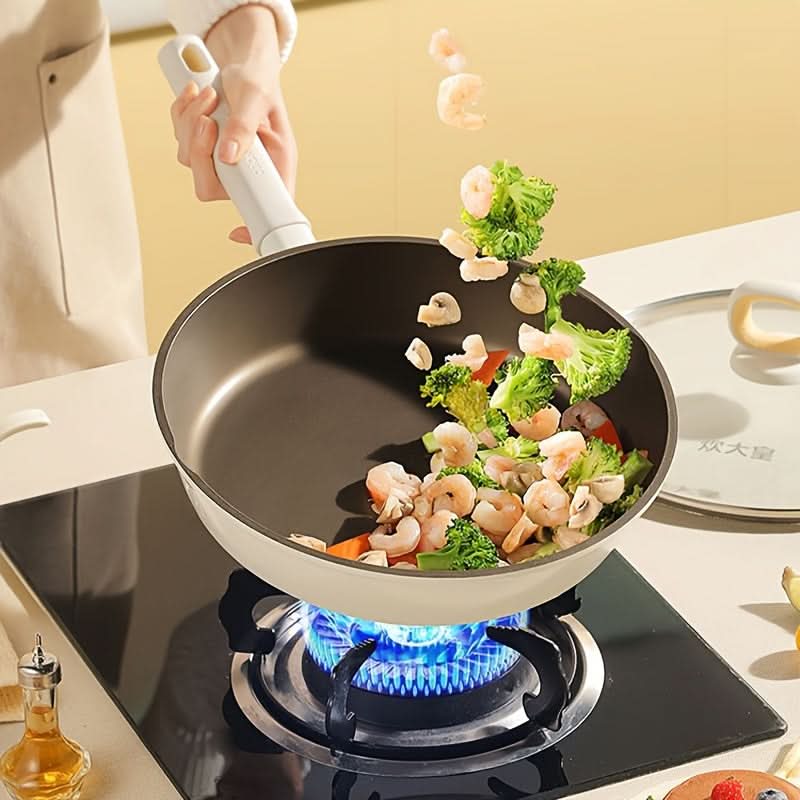 PFOA-Free Stainless Steel Frying Pan for Nutritious Cooking
