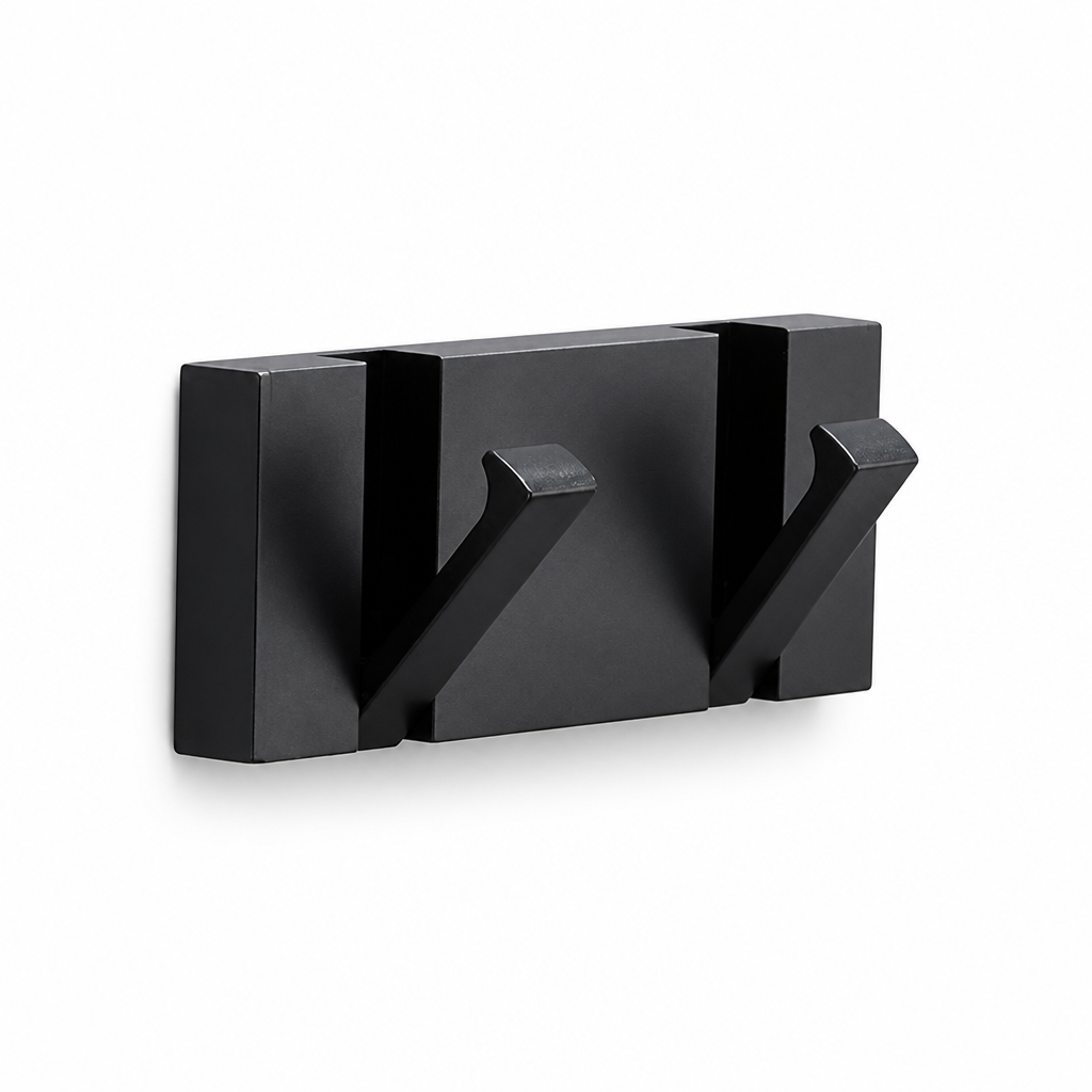 Space-Saving Foldable Aerospace Aluminum Wall Hook (2–6 Hooks)