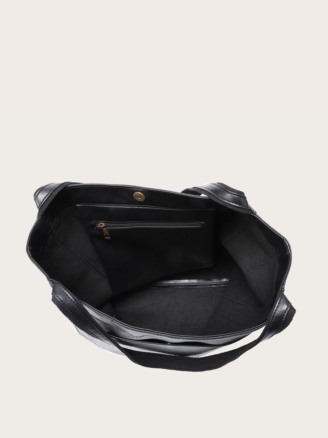 Vintage Leather Tote Bag for Laptops and Daily Activities
