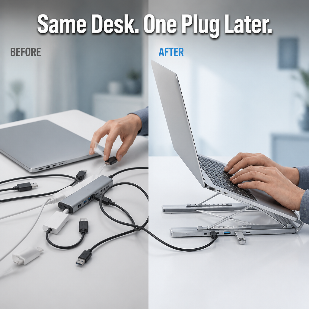 VersaFusion™ — Master Your Desk with Seamless Power and All-Day Comfort