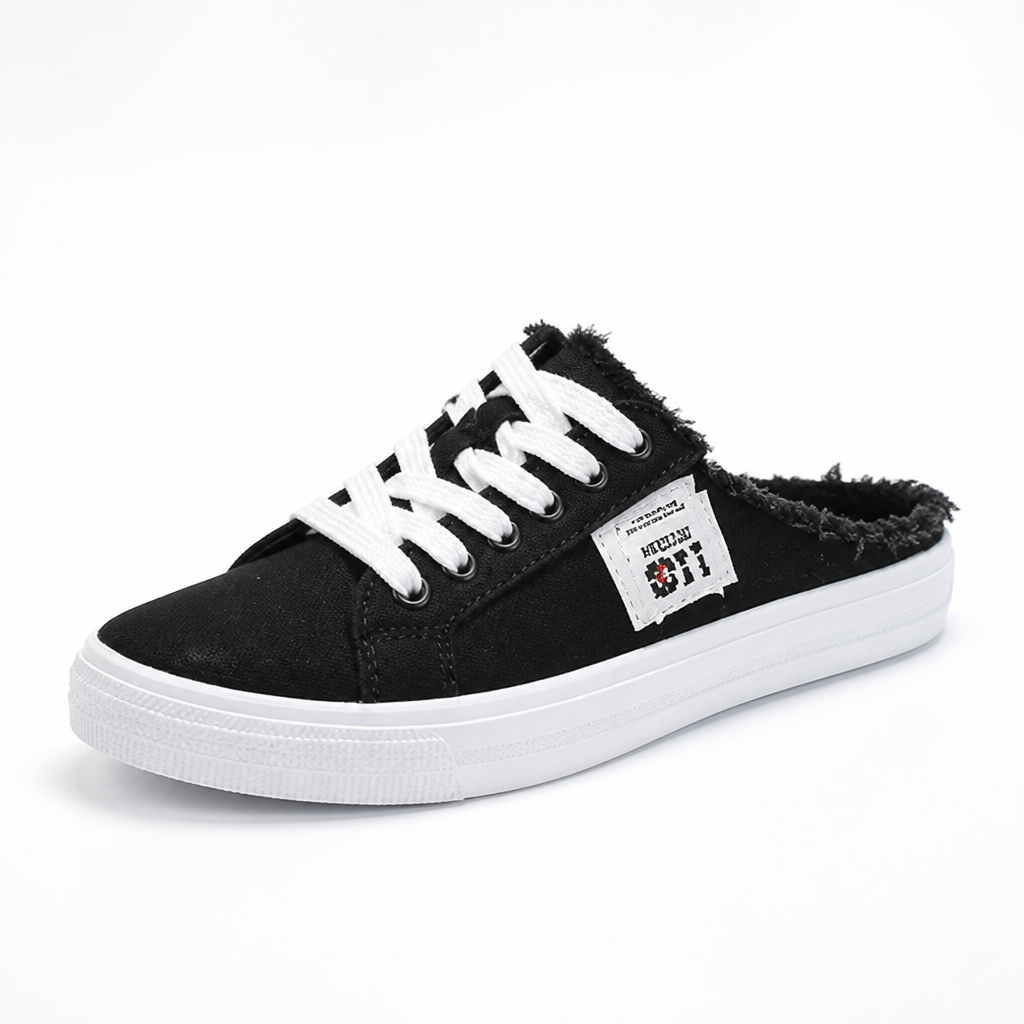VivaStride™ Denim Mule Sneakers — Step Light, Look Fierce, Feel Unstoppable All Day