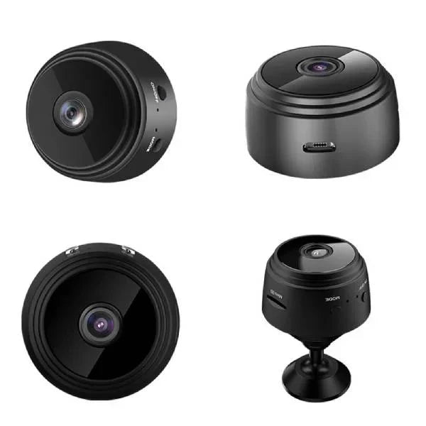 Wireless Mini Security Camera with Magnetic Mount and 360° Spin