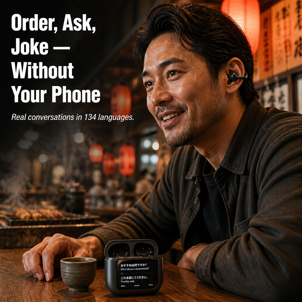 LingoPulse™ — Converse in 134 Languages Without Glancing at Your Phone